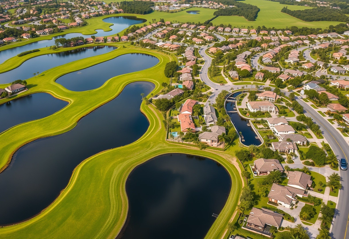 Aerial view of Avenir's master plan